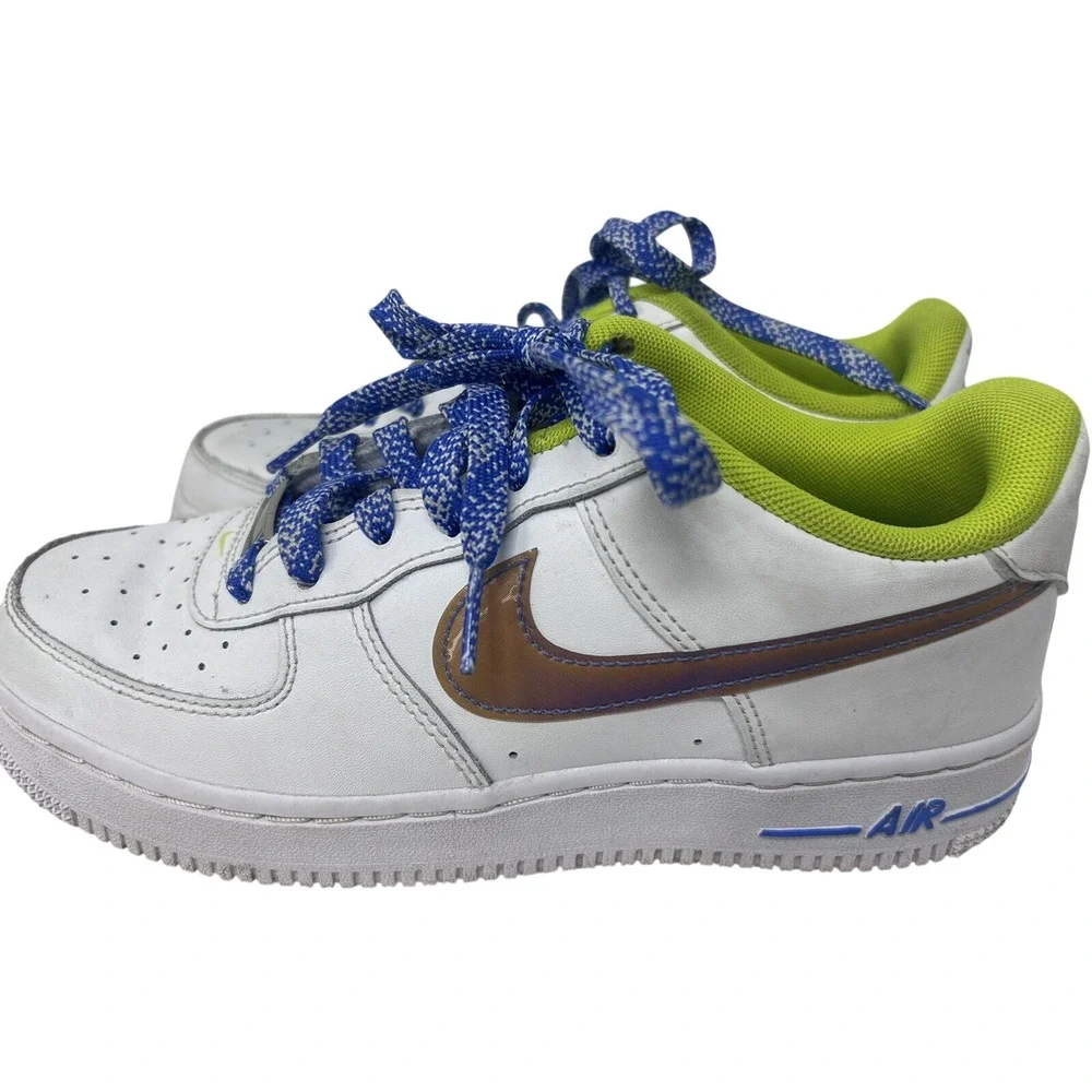 Nike Air Force 1 Low Sneakers Size 5Y LV8 White‎ Magma Orange